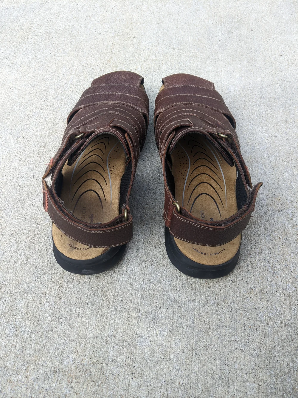 Clarks Brown Leather Men's Fisherman Sandals